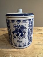 Delfts Blauw Teedose, Keramik, Vintage, sehr schönes Dekor