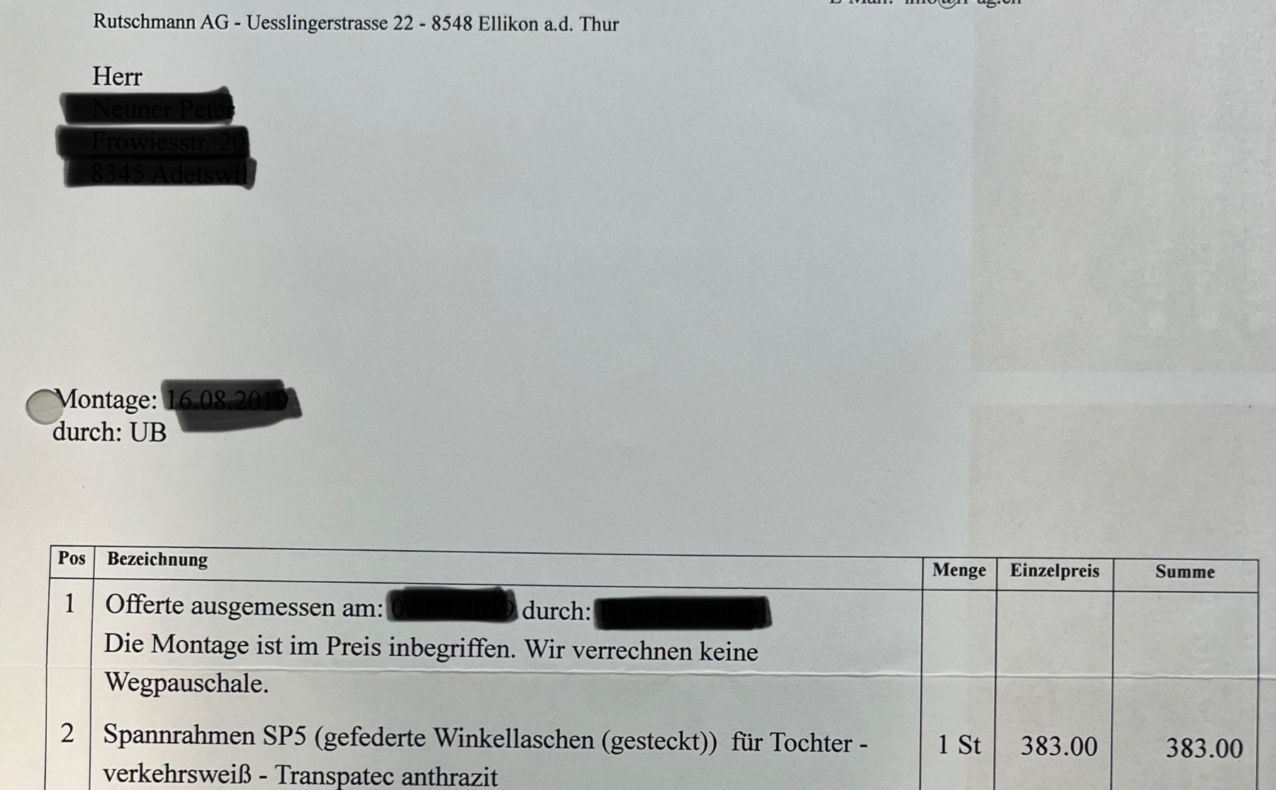 Altro per la casa: Fliegengitter – Usato da Adetswil venduto da dp9 4