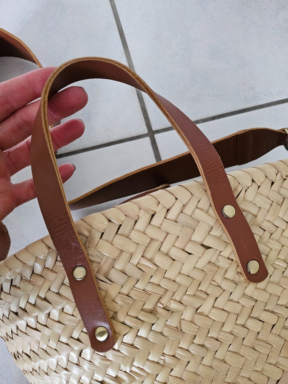 Borse da donna: Korbtasche klein mit Lederdetails – Usato da Flüelen venduto da fabiablip 5