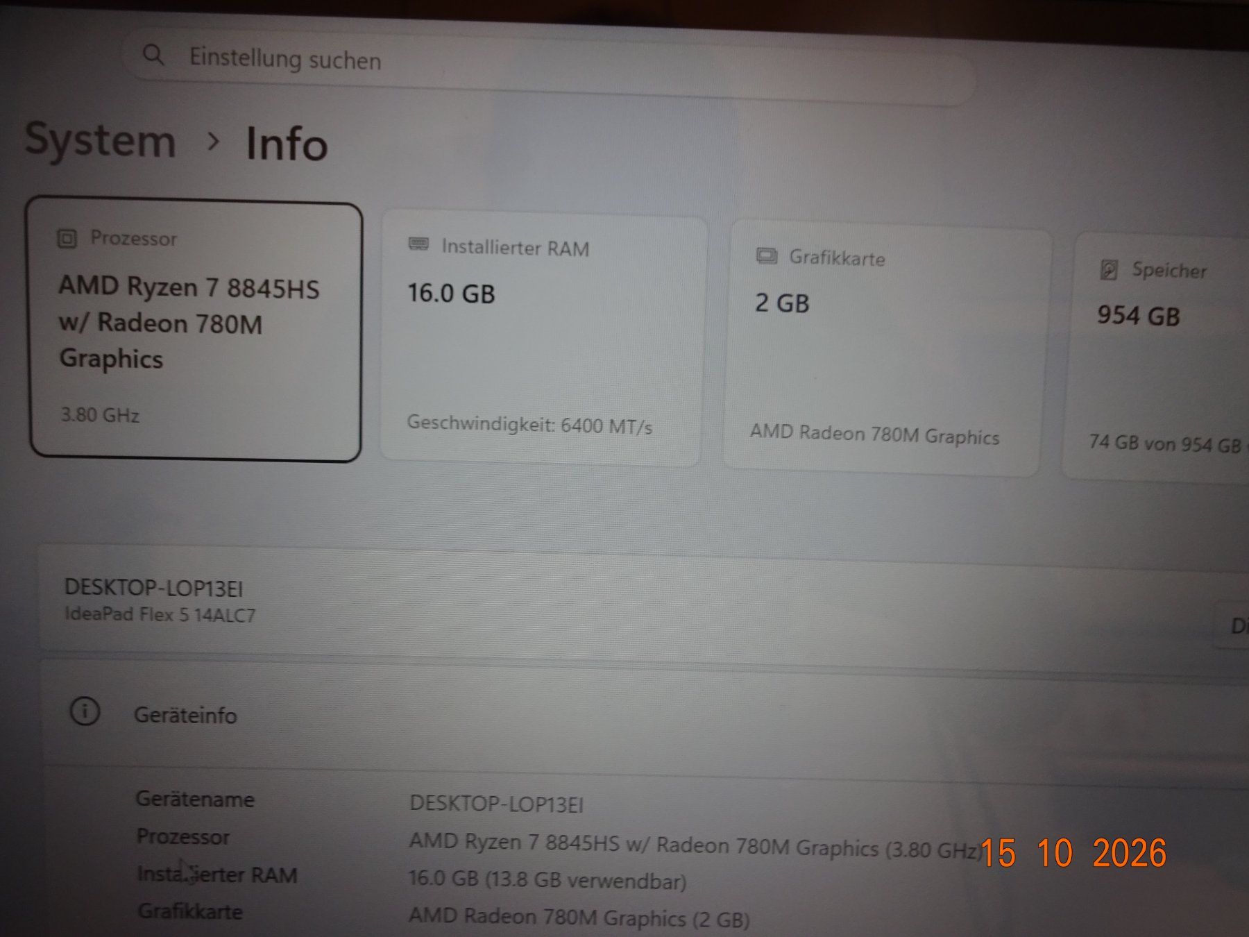 Lenovo Notebook: Lenovo IdeaPad Flex 5 14ALC7 – Usato da Winterthur venduto da Starrite 3
