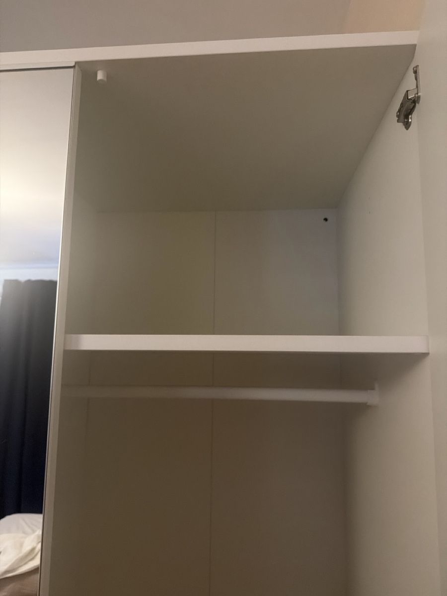 Ikea Schränke: Wardrobe white 2 doors mirror front used condition – Gebraucht aus Zürich von inf_78r8 1