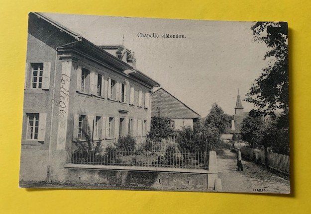 Cartoline postali: Chapelle sur Moudon 1910 – Usato da St-Prex venduto da Epicard