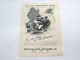 Orig. Werbung 1951, Mercedes Benz, Hermes Paillard