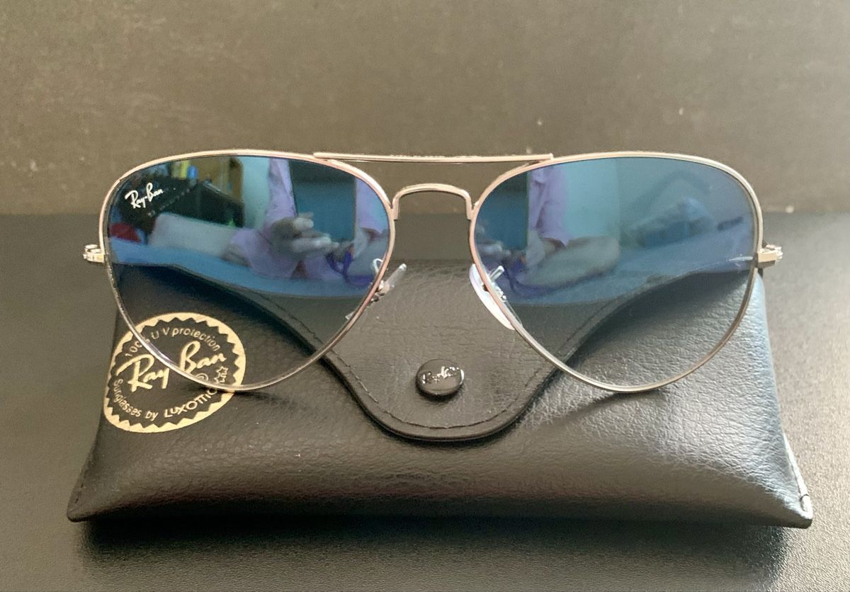 Ray-Ban Occhiali & Lenti: Ray Ban Aviator Sonnenbrille – Nuovo (secondo la descrizione) da Zürich venduto da benebiene 2