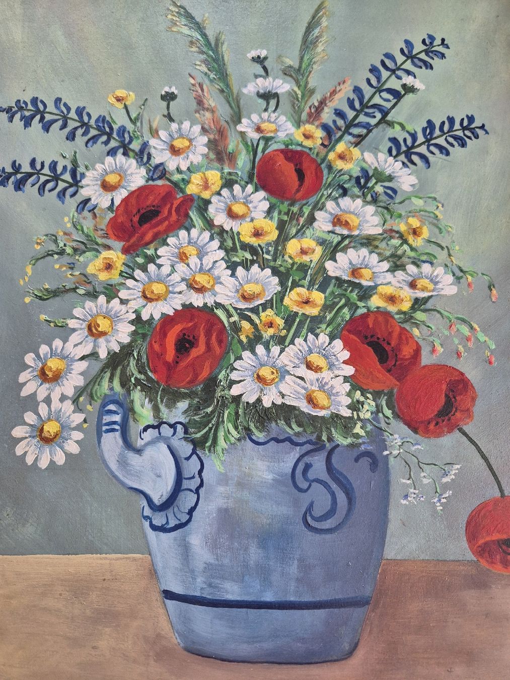 Gemälde: Stillleben Bild, 33,5cm×42cm, signiert – Gebraucht aus Vilters von Fleiflomi 2