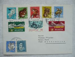 1966 JUMELAGE, Basel mit bunter Frankatur