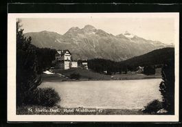 St. Moritz-Dorf, Blick über den See zum