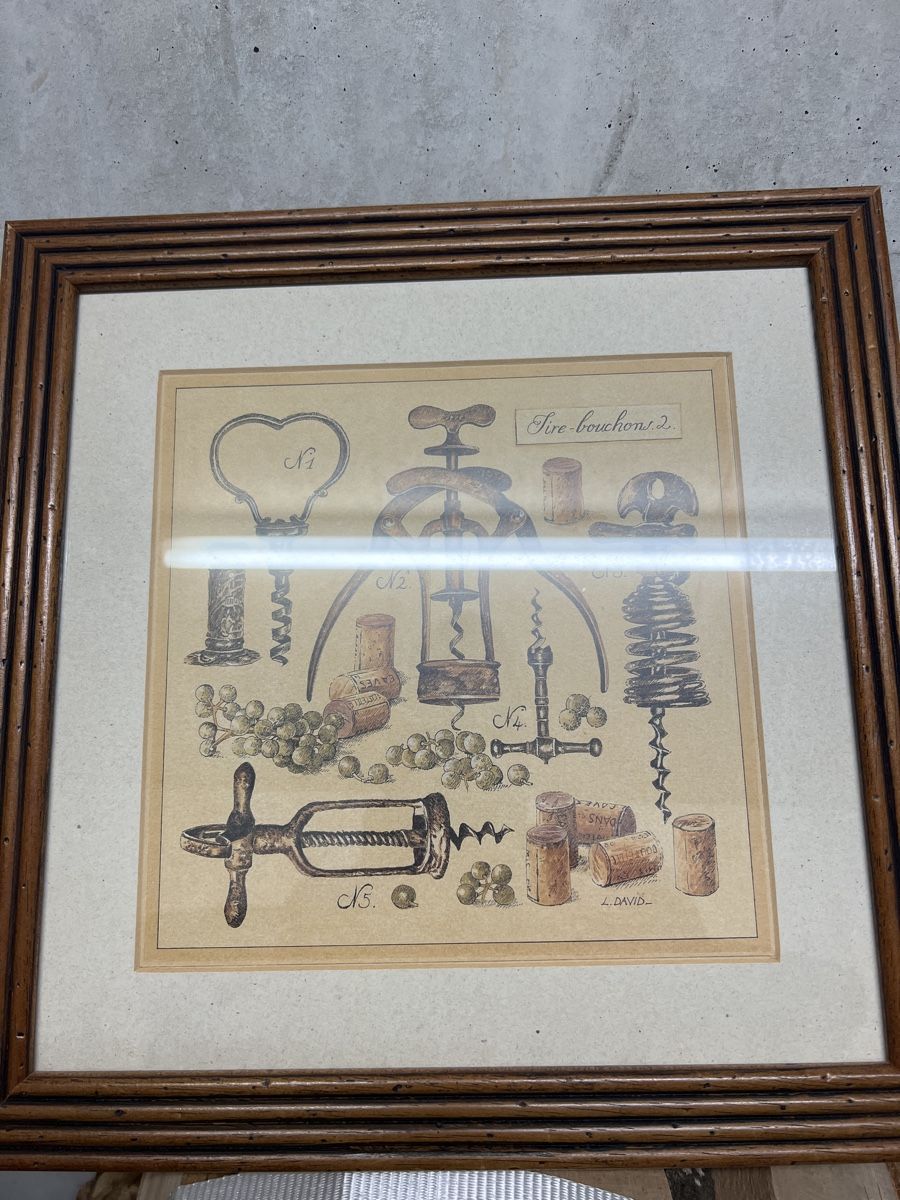 Gemälde: Tableau décoratif encadré - Collection de tire-bouchons – Neu (gemäss Beschreibung) aus Châtel-St-Denis von gpf_6dsd