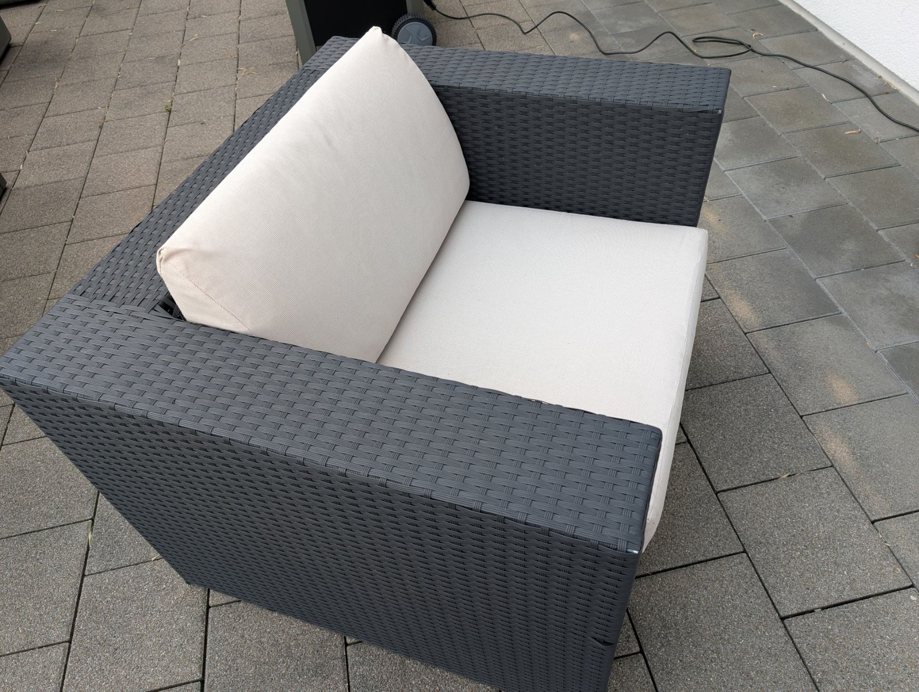 Fauteuils: Polyrattan Sessel anthrazit – D'occasion à Bremgarten b. Bern par qualivendor 1
