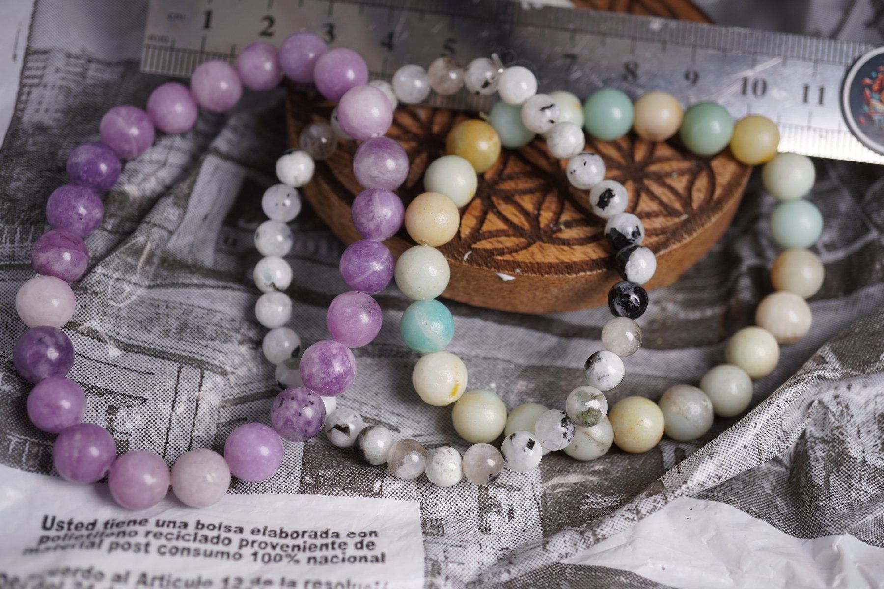 Minerali & Pietre curative: 3 x  Kugel Armbänder    ab 1.-      (Räumung!) – Nuovo e nell'imballaggio originale da Eschenbach SG venduto da topstone 6