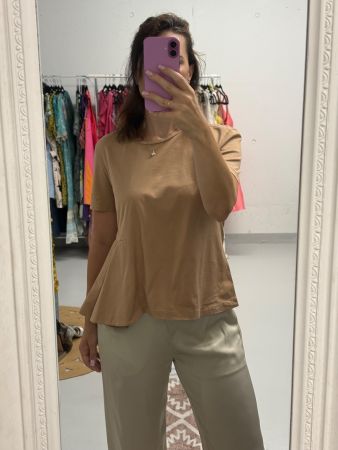 Dorothee Schumacher T-Shirt braun M Baumwolle