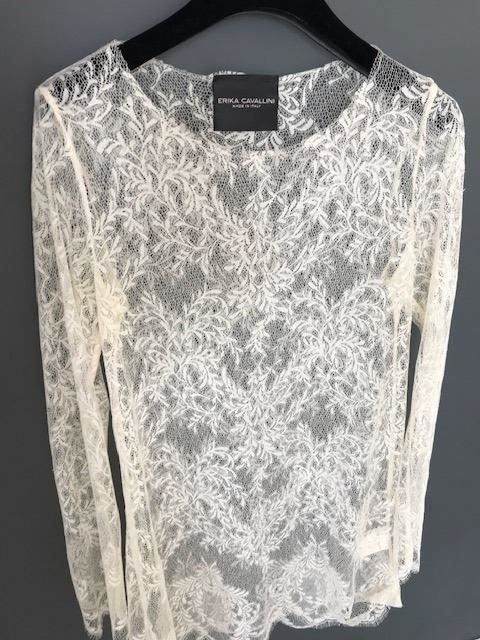Camicette: Erika Cavallini Spitzentop, Gr. IT40 – Nuovo (secondo la descrizione) da Kilchberg venduto da boudoir076