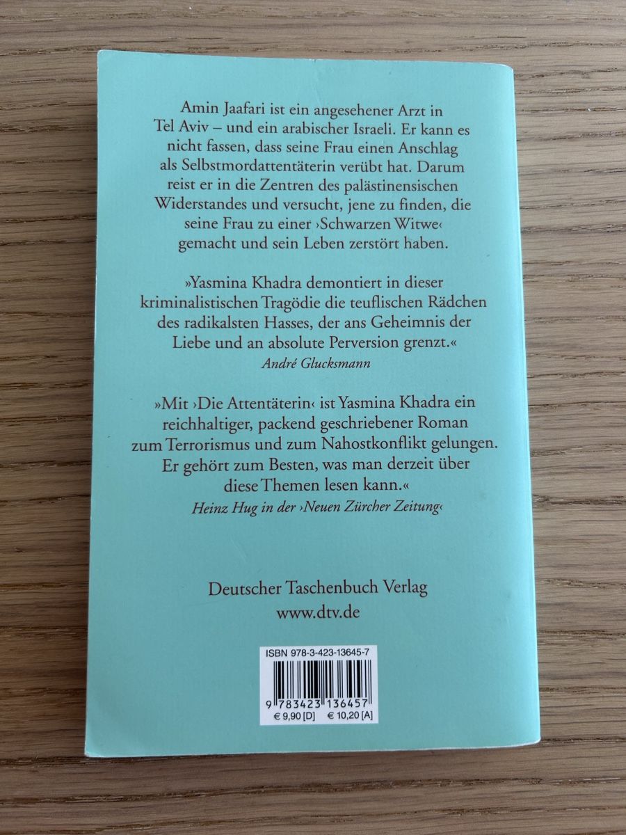 Libri: Die Attentäterin - Yasmina Khadra – Usato da Winterthur venduto da mon_hk2h 1