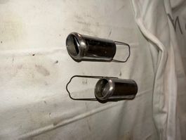 Zwei Mercedes Benz Ponton 220 SE Chrom Lüfterdüse