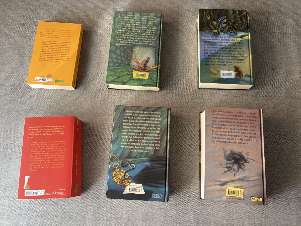 Libri: SET Harry Potter Buchset 6 Bücher J.K. Rowling Carlsen – Usato da Luzern venduto da pengmarket_gmbh 1
