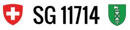 Autonummer / Kontrollschild SG 11714