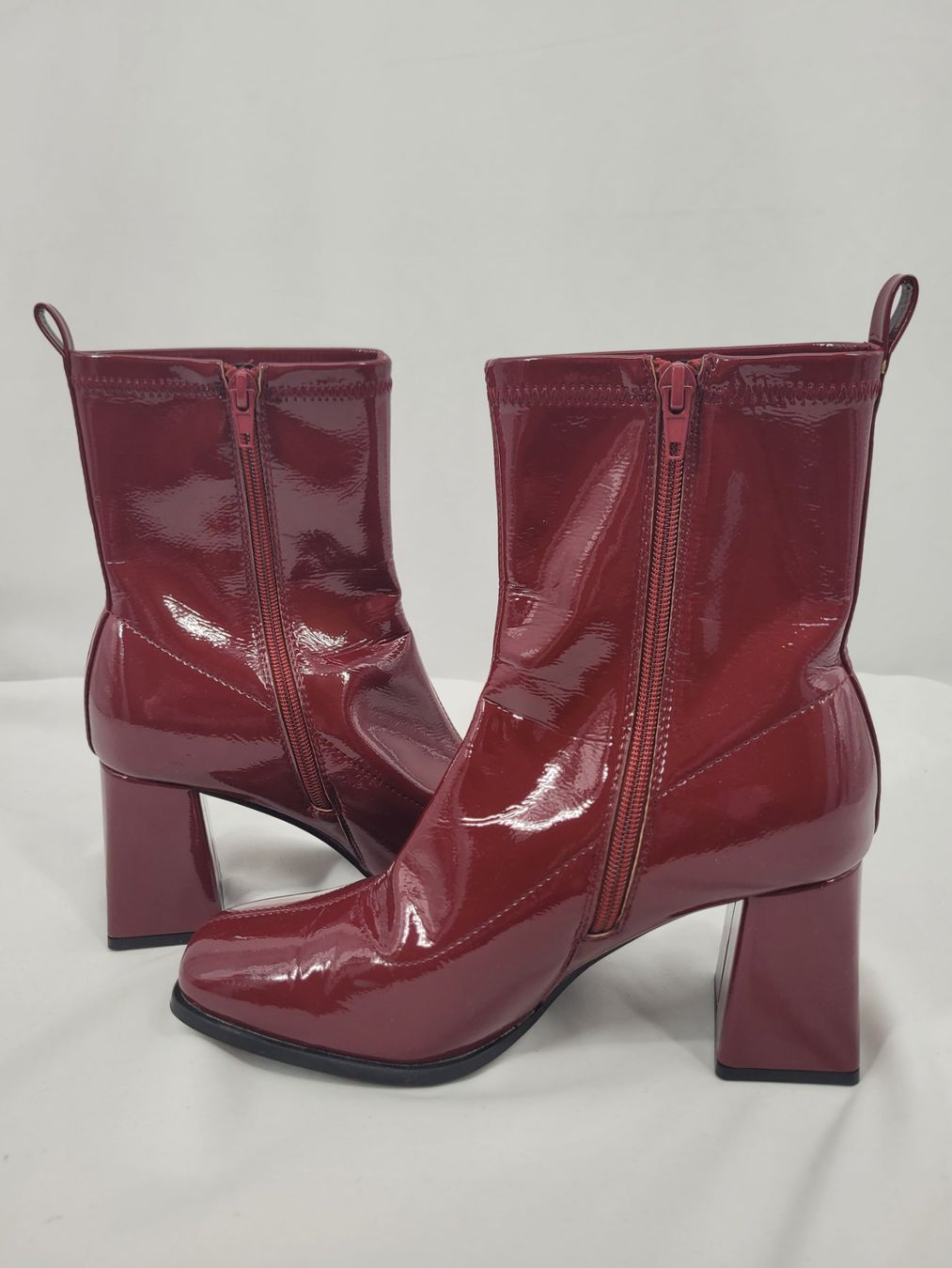 Zalando Chaussures femmes: Bottines talon bordeaux – D'occasion à Lausanne par PlusValue_Lausanne 2