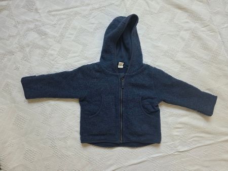 Hessnatur Wollwalk Jacke Gr. 86/92
