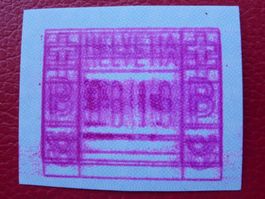 AUTOMATEN-Marke: Massiver DOPPEL-AUFDRUCK, wohl Unikat!