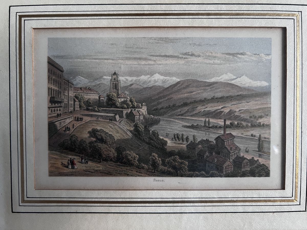 Grafica & Litografie: Lithografie von Bern um 1870 – Usato da Neuenegg venduto da Magosaurus 1