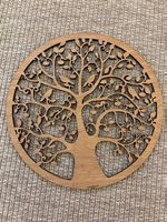 Tree of Life Wooden Wall Art  Handcrafted Cutout Decor