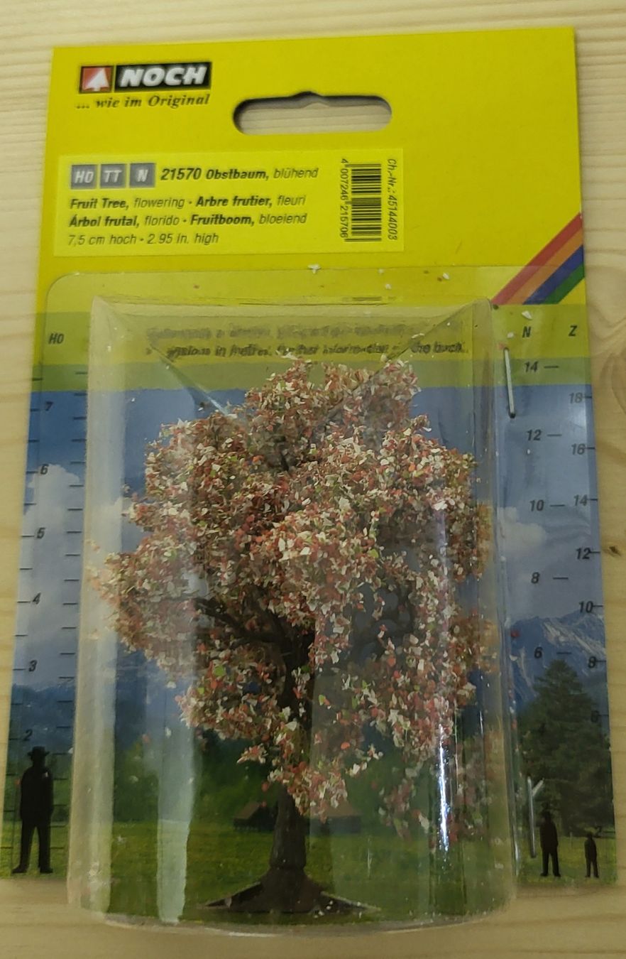 Noch Modellini di ferrovie: Noch 21570 Obstbaum blühend – Nuovo e nell'imballaggio originale da Malters venduto da minitrix79