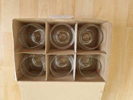 6 Gläser aus Gastroauflösung