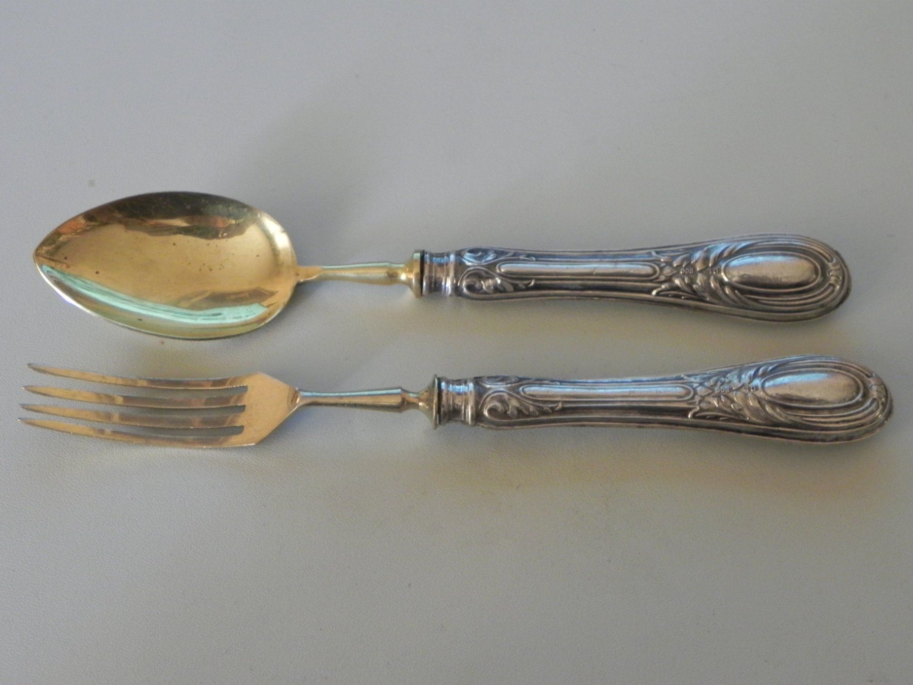 Set di posate: Besteckset 800 Silber / vergoldet – Usato da Minusio venduto da Lory64