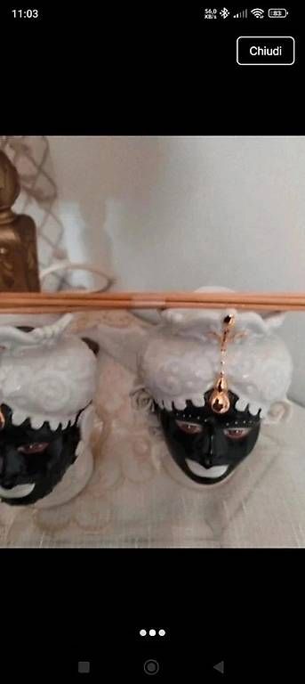 Tutte le decorazioni:  Coppia Teste Moresche Sbordone – Usato da Figino venduto da cla_b75f 1