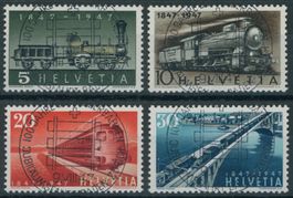 1947 - Eisenbahnen - Ersttag Voll Stempel ET