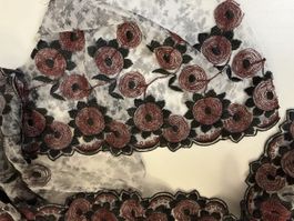 Sehr ungewöhnliche Bordüre Spitzenstickerei