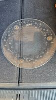 Piatto di vetro "sole, stella, luna"