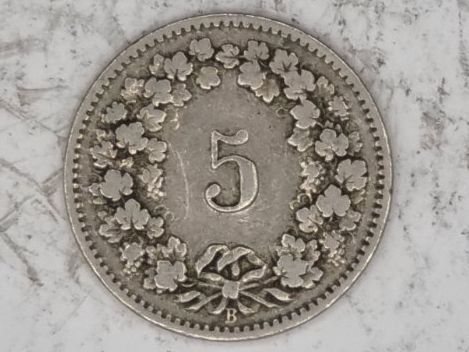 Tutti le monete: 5 rappen 1901 – Usato da Bure venduto da chap981 1