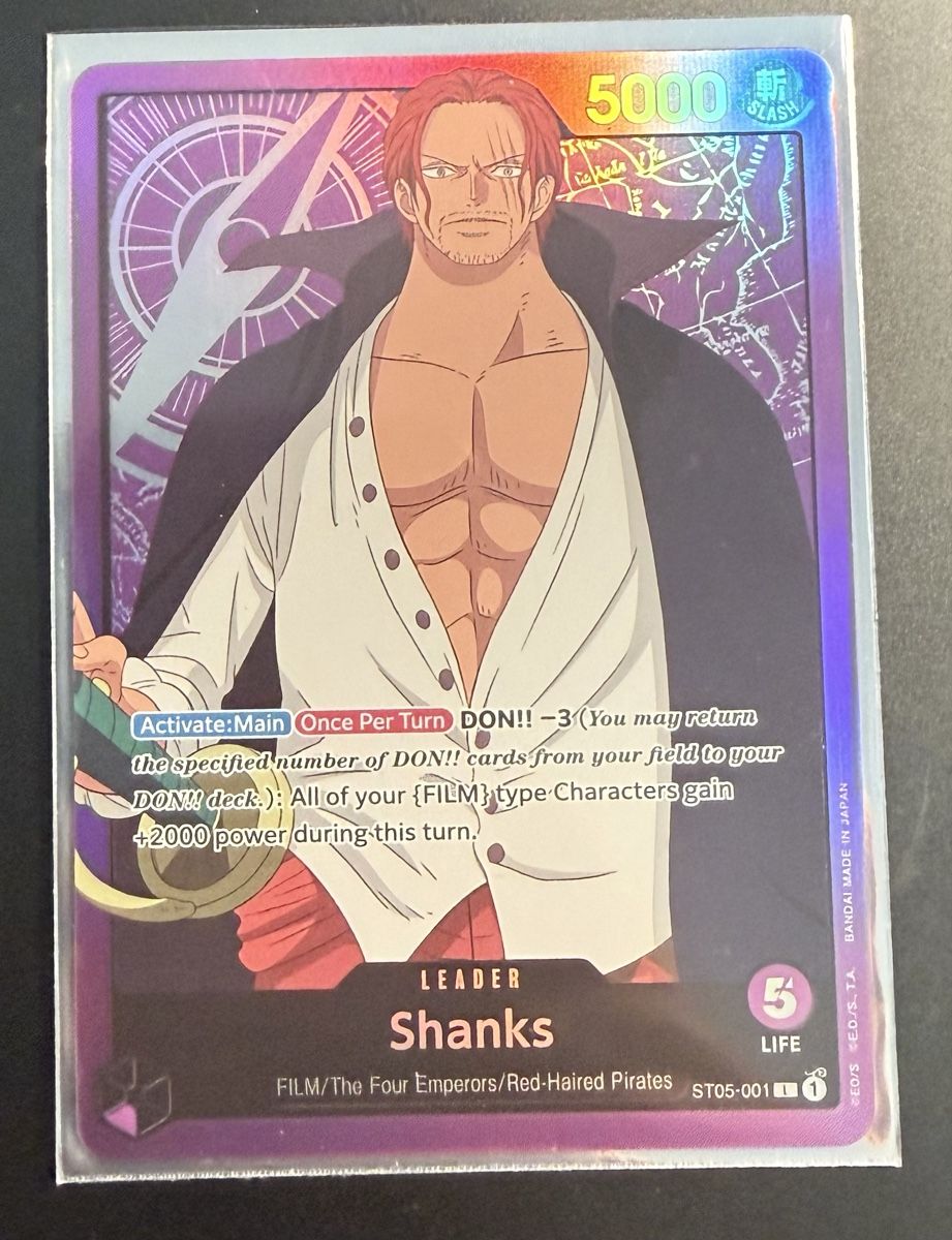 Bandai Carte collezionabili: Shanks ST05-001 - leader  – Nuovo (secondo la descrizione) da Châtillon JU venduto da Kev10 1
