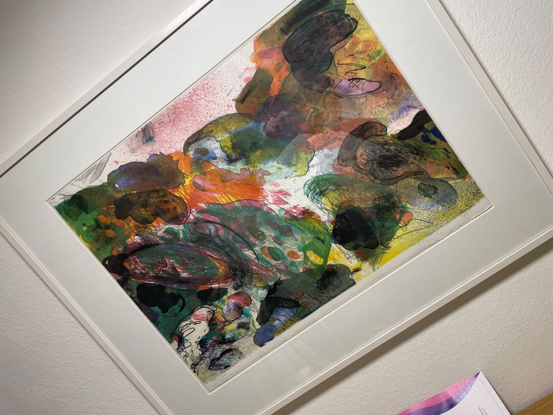 Dipinti: Abstrakte Kunst Lithographie gerahmt – Usato da Volketswil venduto da eris2015 6