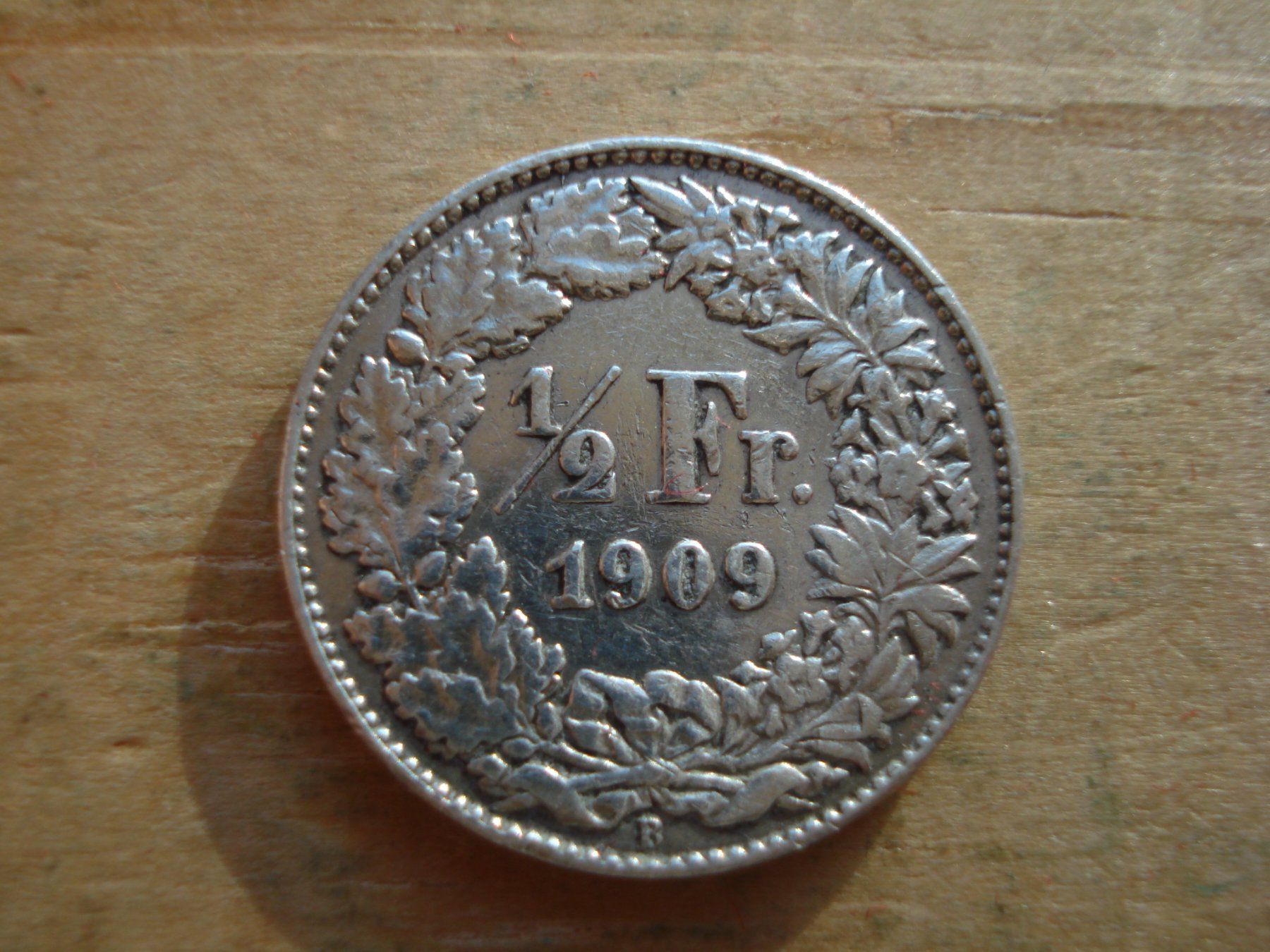 Tutti le monete: (S) 1/2 Franken 1909 VZ- – Usato da Erlach venduto da Net-Coins