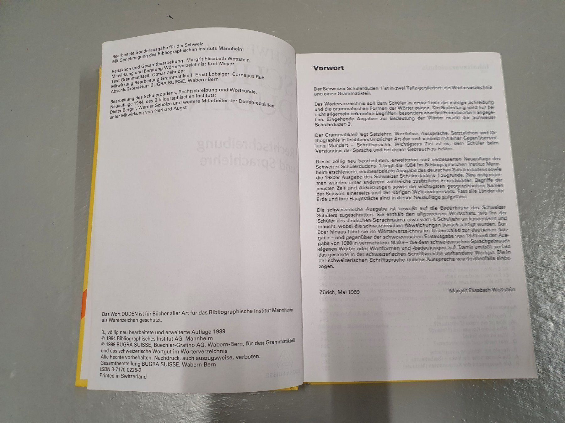 Libri: Schweizer Schüler Duden 1 von 1989 – Usato da Thun venduto da Aspi7 3