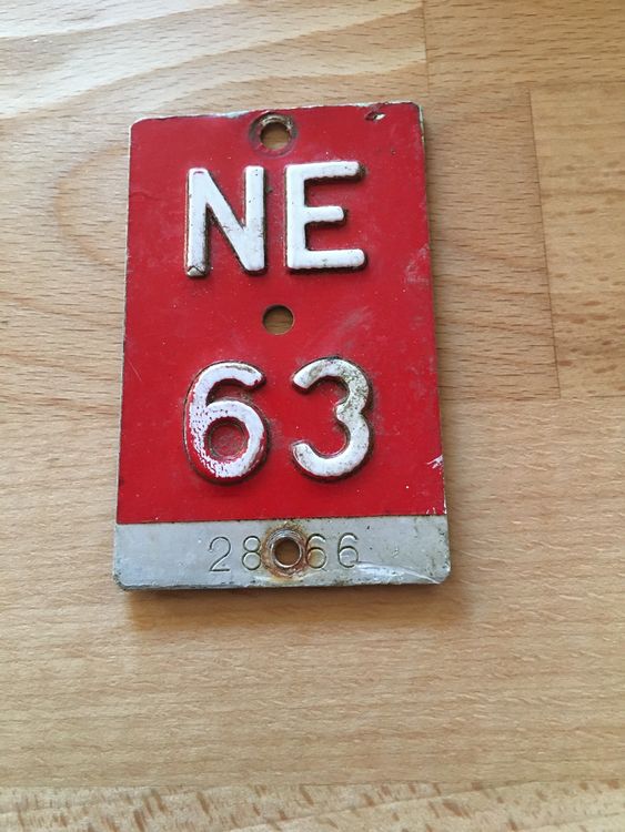 Plaque vélo NE 63 Kaufen auf Ricardo
