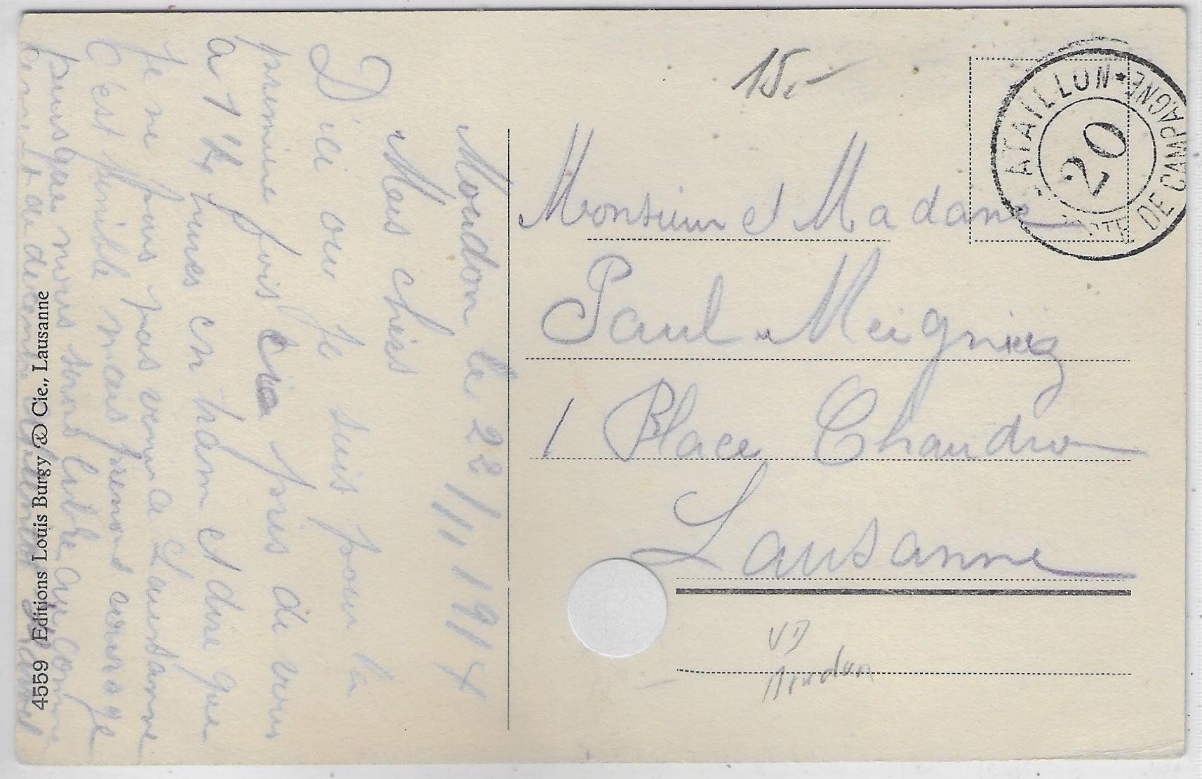 Cartoline postali: Moudon - Vieux Quartier – Usato da Ettingen venduto da Kartenplanet 1