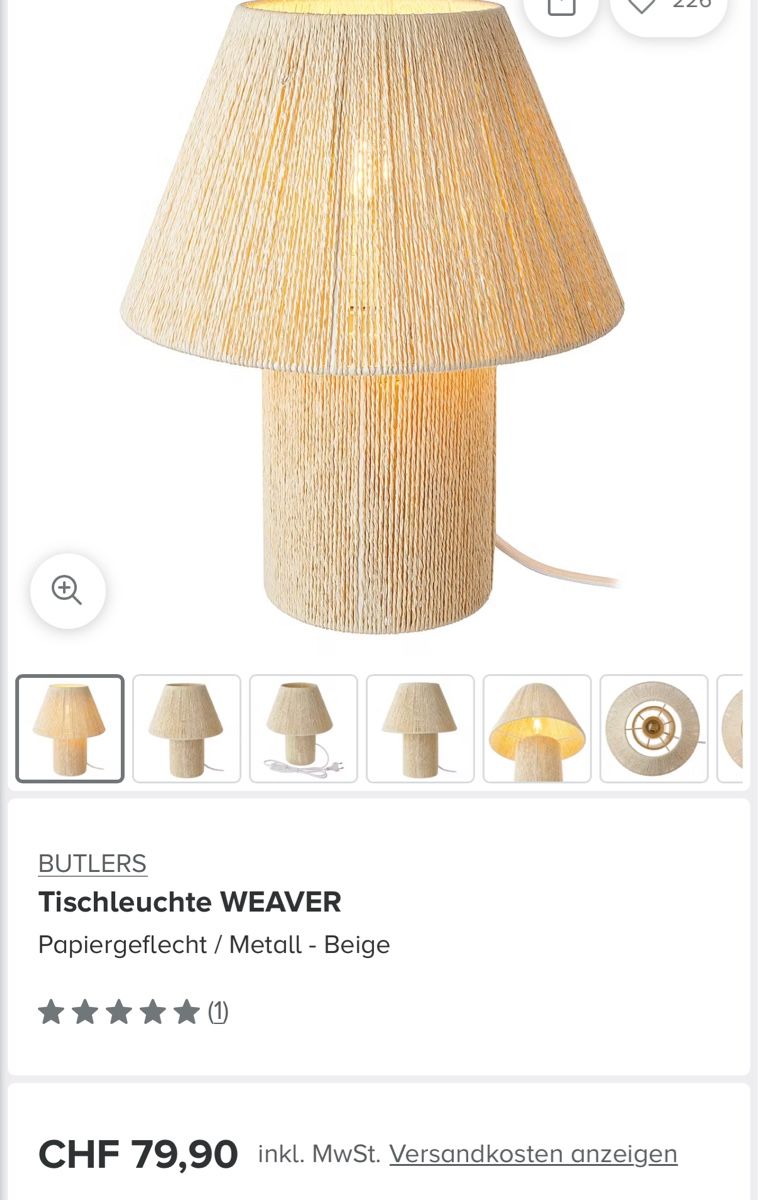 Lampade: Tischleuchte WEAVER Butlers – Nuovo (secondo la descrizione) da Wittinsburg venduto da SabrinaR 3