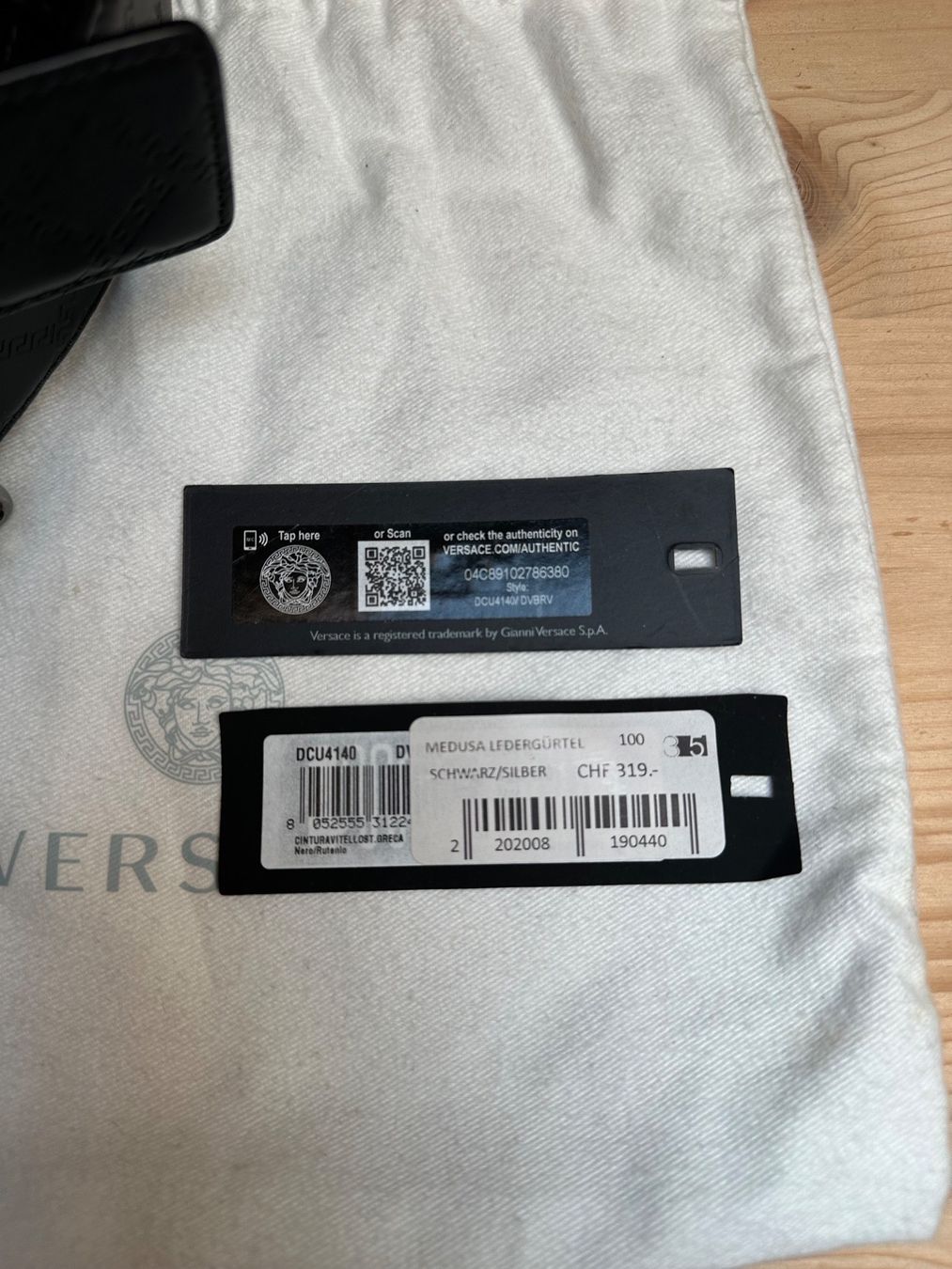Versace Gürtel: Versace / Medusa Leder Gürtel / Original – Gebraucht aus Herzogenbuchsee von TCG-High-Quality 2
