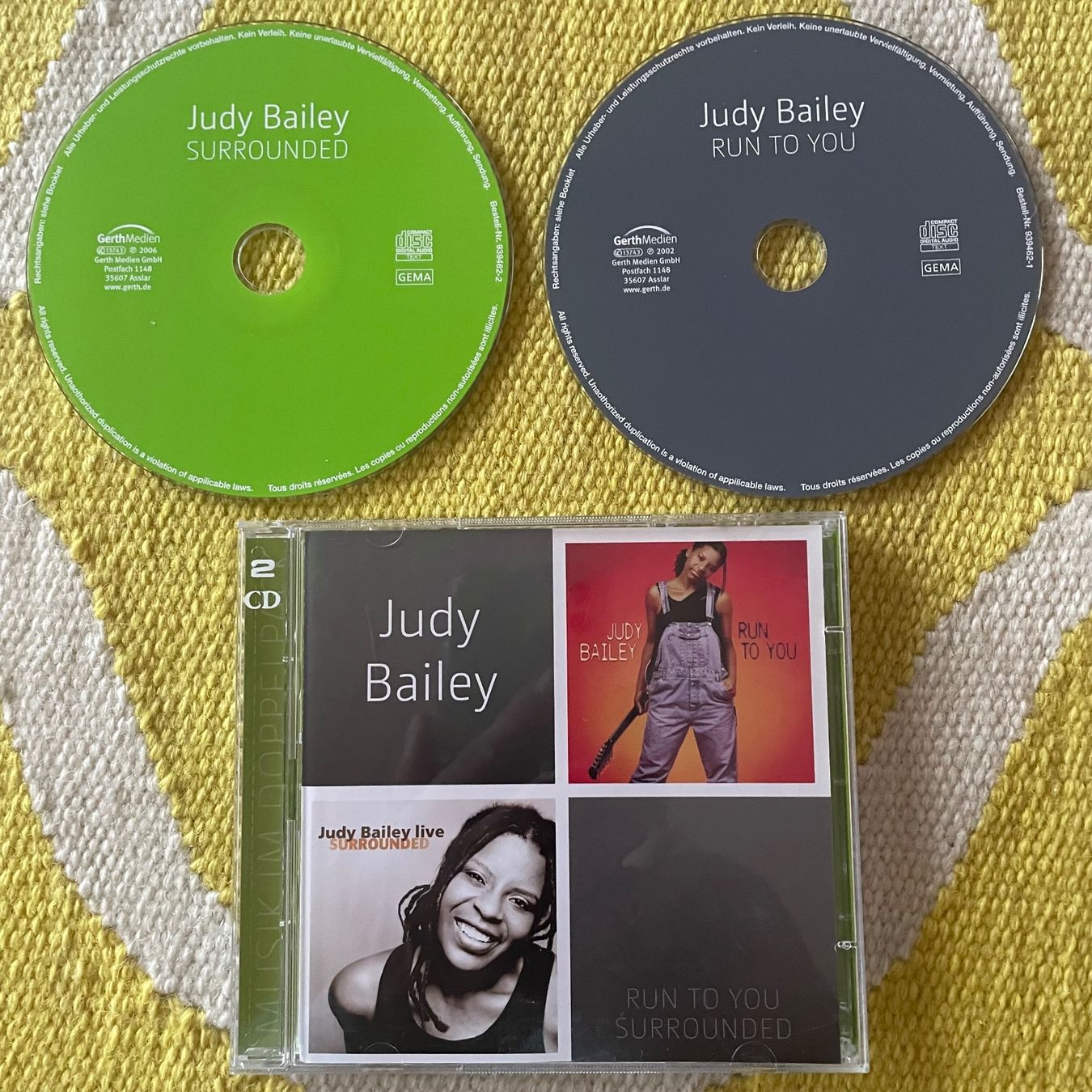 CDs: JUDY BAILEY-2CD RUN TO YOU/JUDY BAILEY LIVE – Gebraucht aus Rorschacherberg von CD-Roli
