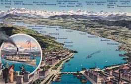 Zürichsee N°14170  Panorama  Bateau Helvetia