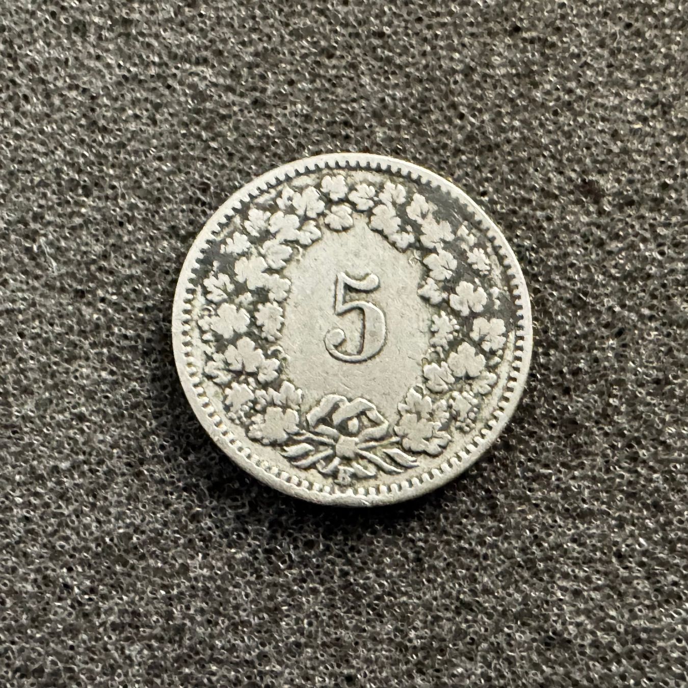 Tutti le monete: 5 Rappen Schweiz 1900 – Usato da Reitnau venduto da tb-muenzen 1