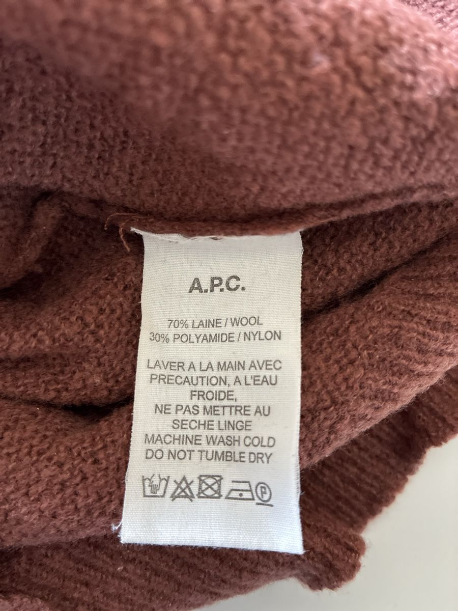 Apc Maglioni & Felpe: A.P.C. Pullover braun Wollmischung Grösse S – Usato da Winterthur venduto da vel_6txj 2