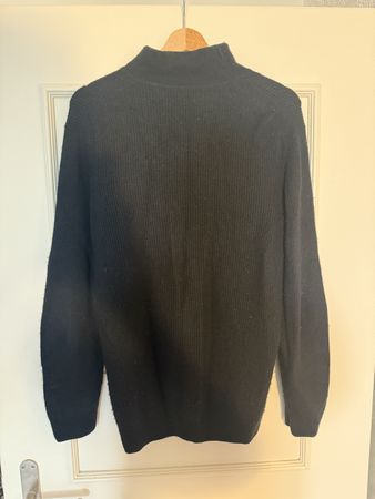 Rollkragenpullover schwarz, Grösse L, Cashmere Blend