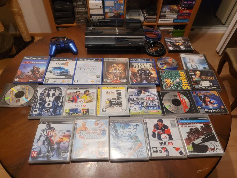 PS3 60 GB seltenKann PS1 und PS2 Spiele abspielen Kaufen auf Ricardo