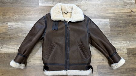 Noble House Fliegerjacke Schaffell - Gr. M - wenig getragen