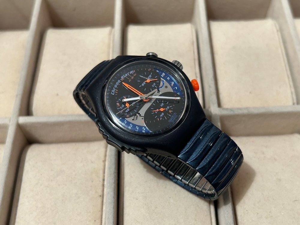 Montre Swatch alarme et chronographe 40mm 1997 Kaufen auf Ricardo
