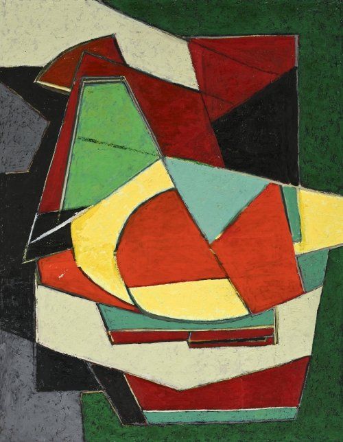 Dipinti: Important cubist painting tableau by Gilbert Thevenot – Usato da Apples venduto da the_7jtf